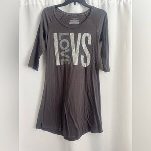 Victoria's Secret Kids Dark Gray Long Sleeve Tee